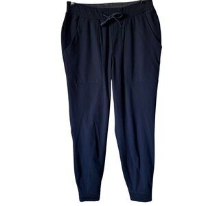 VRST Men's Jogger Sm Navy Blue 4 Pockets Drawstring Ribbed Waistband Leg Cuffs
